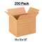 250 Pack Heavy Duty Multi Depth Corrugated Cardboard Boxes for Shipping Mailing and Storage 15 x 12 x 12 inch